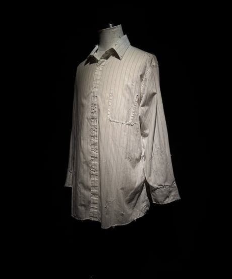 Vintage damage Pinstripe Dress Shirt