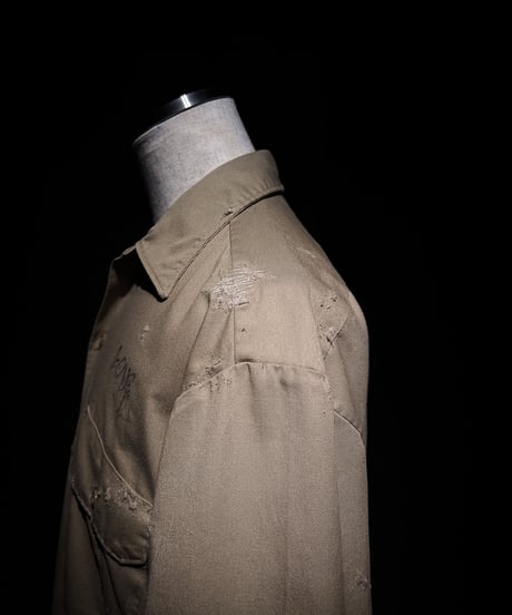 Hand-Painted Vintage damage Work Shirt