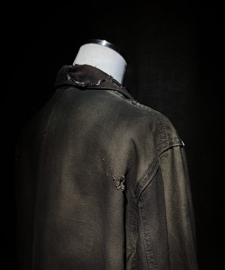 Vintage damage & dye coverall jacket