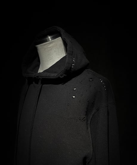 Vintage damage pile fabric Hoodie
