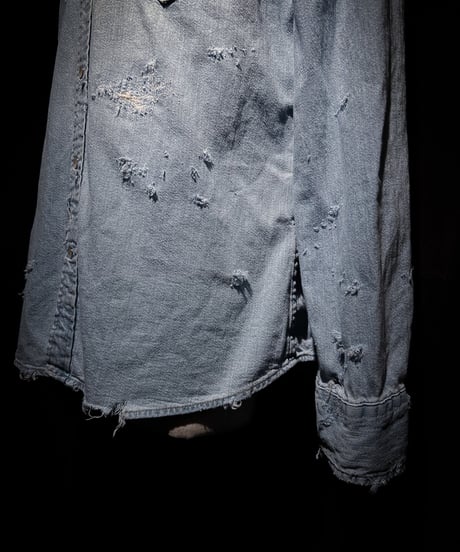 Vintage Wash Western Denim Shirt