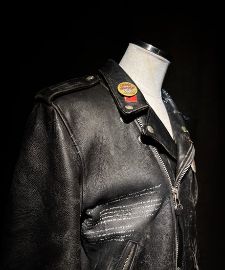 Vintage Leather Biker Custom Double Riders Jacket