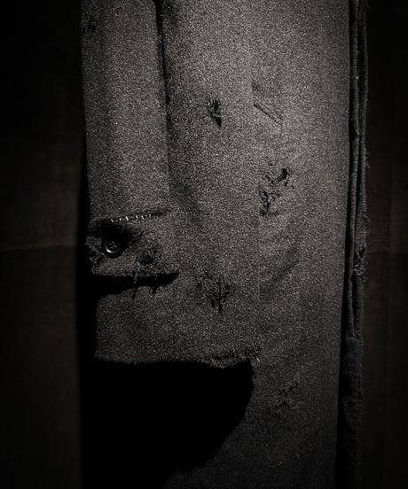 Pure Cashmere Black Long Vintage Coat