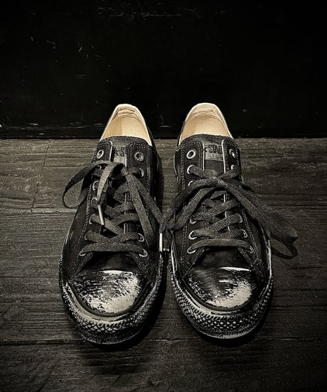 Discoloration Vintage Low cut Sneaker OLD BLACK