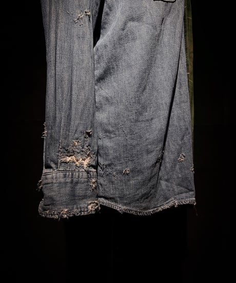50/50 Split Rebuild Vintage Denim/Flannel Shirt