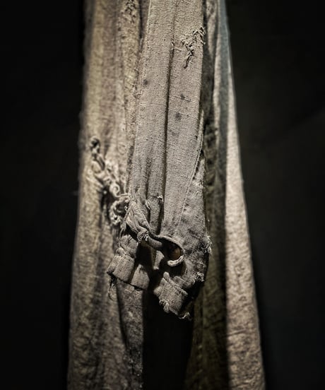 Vintage damage dye long coat