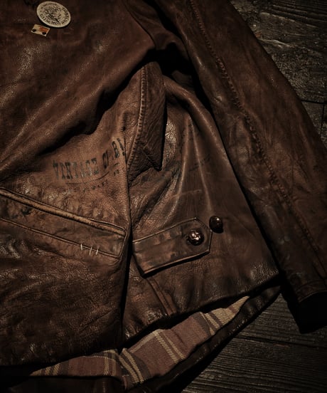 Rust Relic Reconstructed Vintage Leather Work Jacket