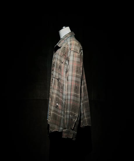 50/50 Split Rebuild Vintage Denim/Flannel Shirt