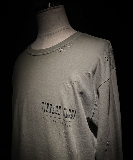 VINTAGE CLUB! Long sleeve Tee (OLD GRAY)