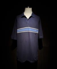 Vintage damage line polo shirt