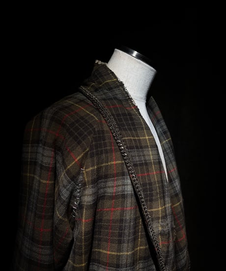 Vintage flannel plaid gown