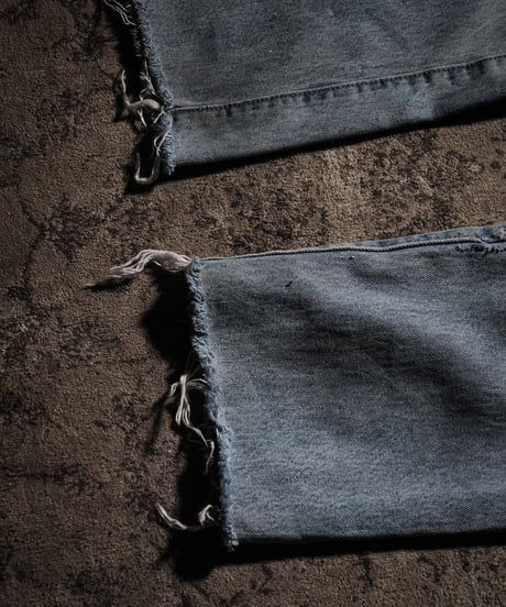Ash Fade Distressed Straight-Leg Denim