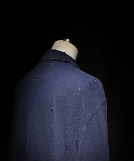 Vintage damage line polo shirt