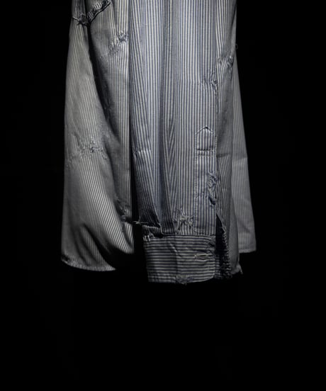 Vintage damage stripe shirt