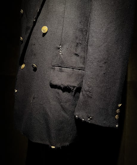 Vintage damage Navy blazer jacket