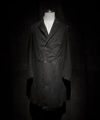 1910's french double long formal evening coat