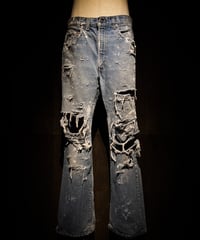 VIntage hard damage denim pants