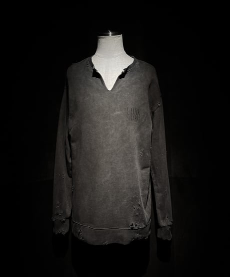 [Dye] Vintage damage LOOK SHARP! sweat shirt