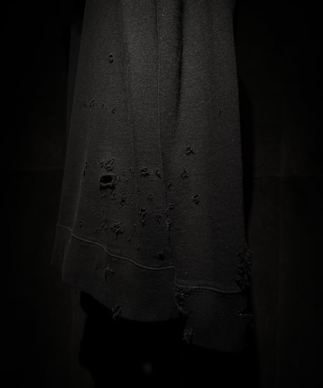 Vintage damage pile fabric Hoodie