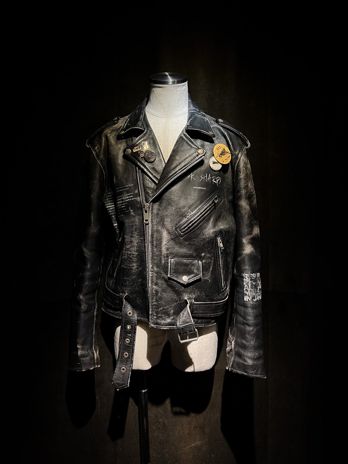 Vintage Leather Biker Custom Double Riders Jack