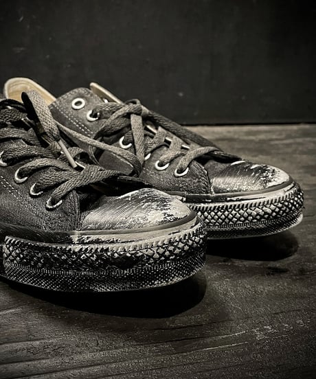 Discoloration Vintage Low cut Sneaker OLD BLACK