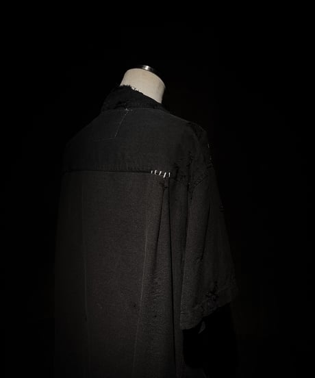 Vintage damage rockabilly linen shirt