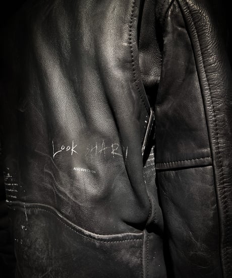 Vintage Leather Biker Custom Double Riders Jacket with Vintage Badges