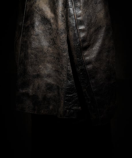 1940-1950's French Fireman Leather Jacket