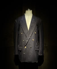 Vintage damage Navy blazer jacket