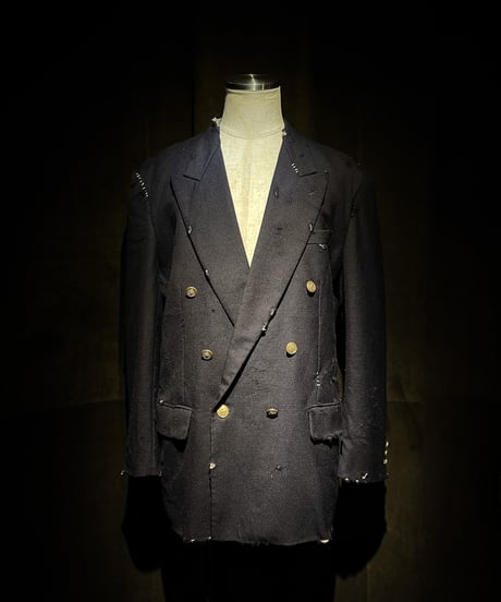 Vintage damage Navy blazer jacket