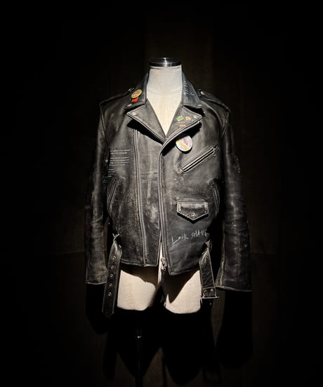 Vintage Leather Biker Custom Double Riders Jacket