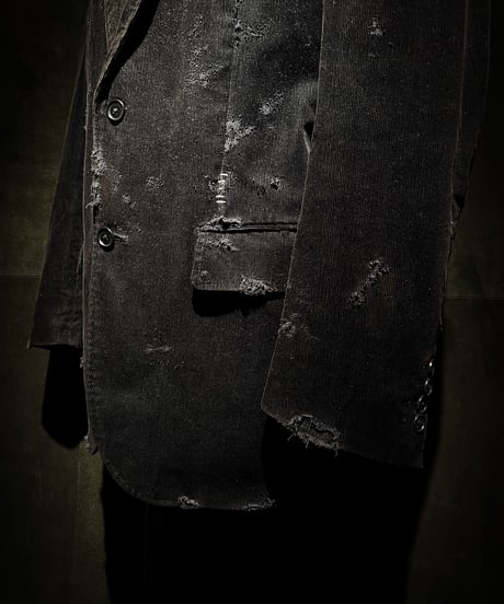 Convertible Button Corduroy Tailored Jacket