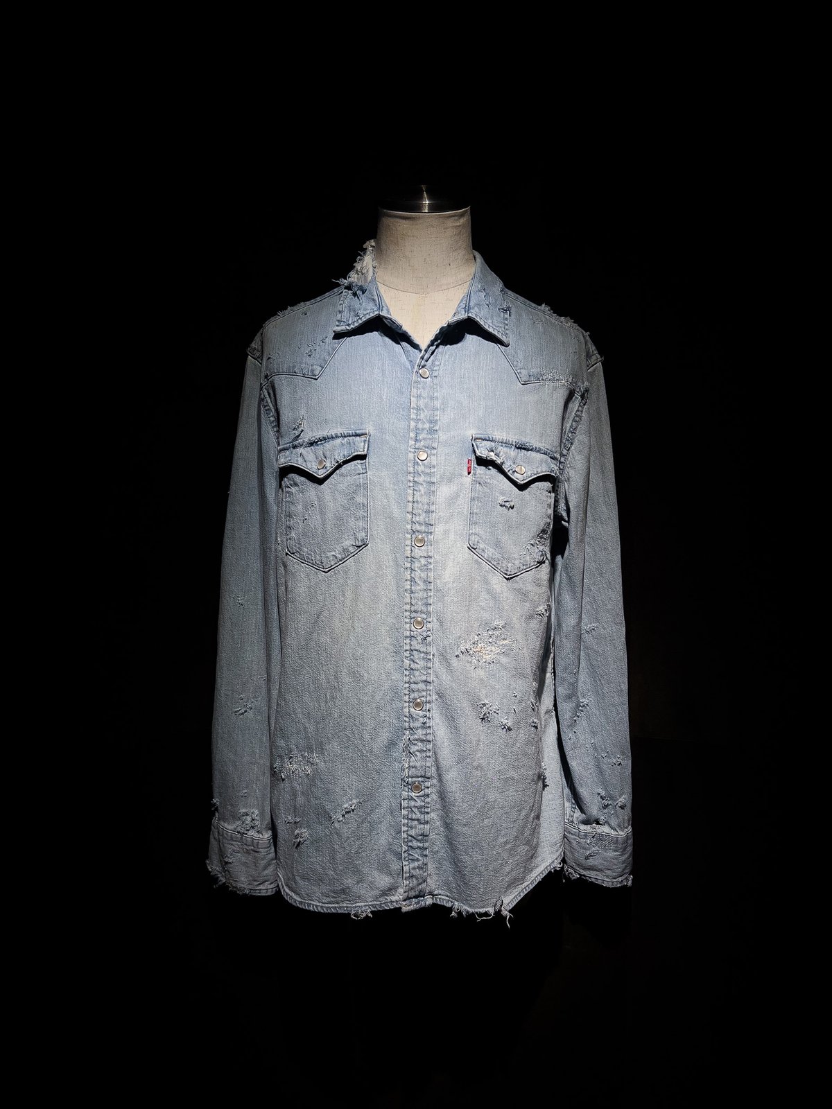Vintage Wash Western Denim Shirt | RESURRECTION