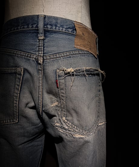 Vintage Damage Straight Cut Denim Pants