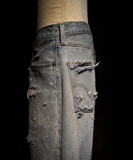 Ash Fade Distressed Straight-Leg Denim