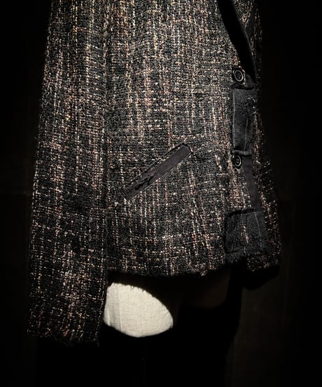 French Reconstructed Tweed Work Jacket