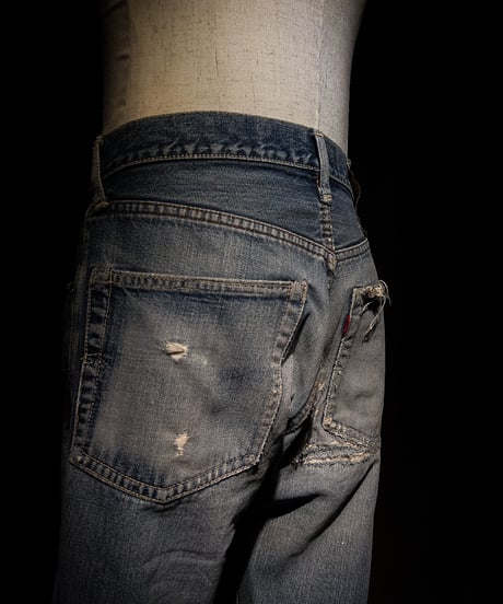 Vintage Damage Straight Cut Denim Pants