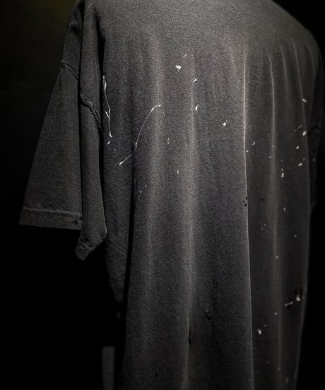 Vintage paint & damage Tee (OLD BLACK)