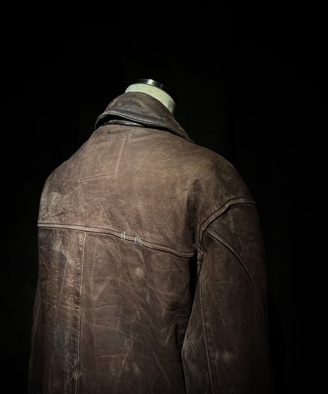 Rust Relic Reconstructed Vintage Leather Work Jacket