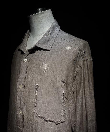 Vintage damage linen shirt