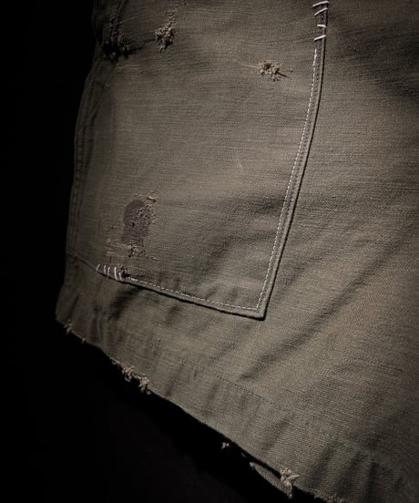 Vintage damage military half pants