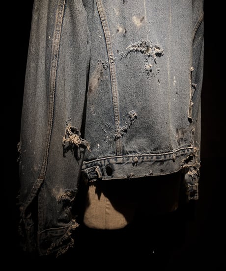 Distressed Patchwork Vintage Denim Trucker Jacket TypeIII