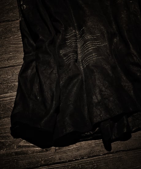 Euro vintage Reconstructed Suede Double-Breasted Coat