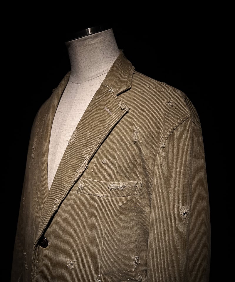 Vintage damage corduroy tailored jacket | RESUR