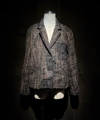 French Reconstructed Tweed Work Jacket