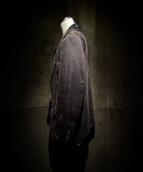 Convertible Button Corduroy Tailored Jacket