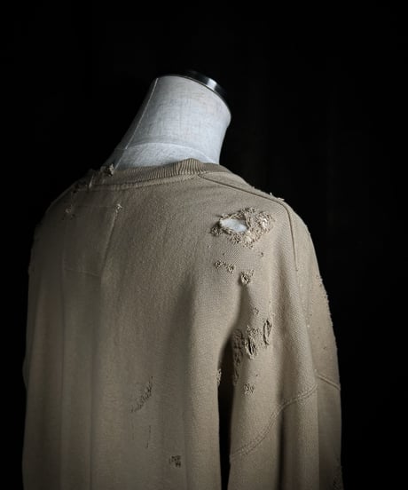 Vintage damage print sweat shirt