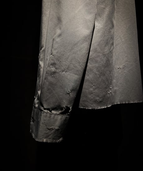 Vintage damage dress gray shirt