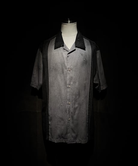 [Dye] Vintage damage rockabilly shirt