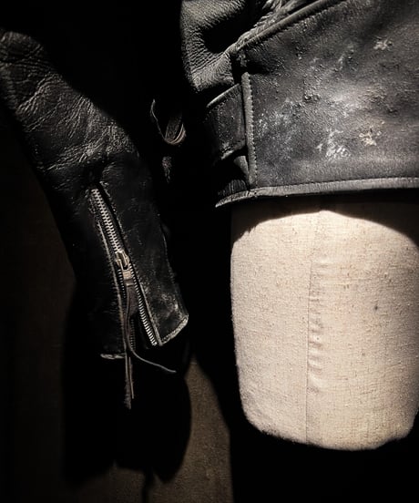 Vintage Leather Biker Custom Double Riders Jacket